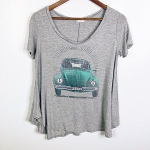 Gray and Turquoise Volkswagen Tee